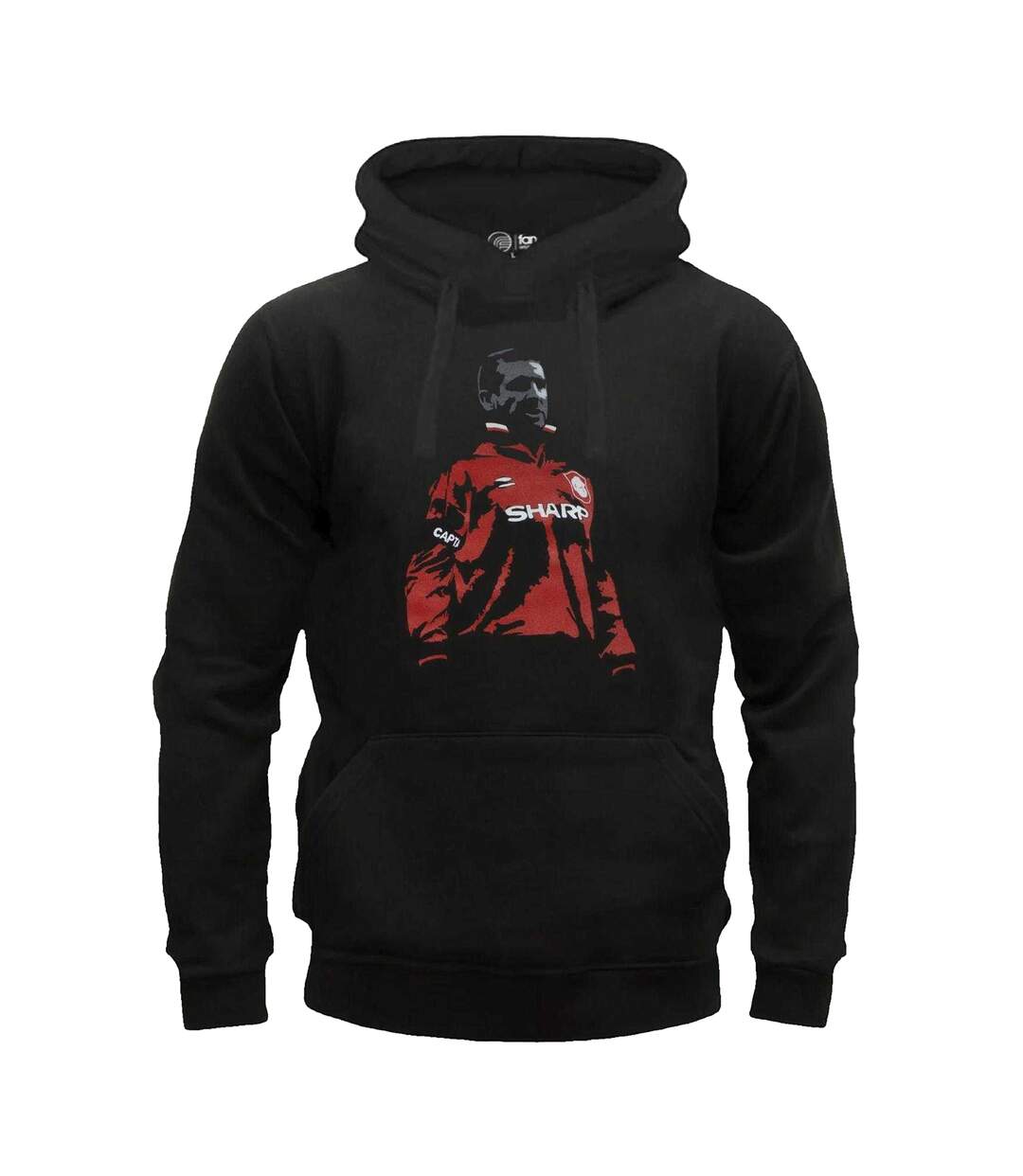 Sweat À Capuche Eric Cantona Homme Noir Fan Originals-1
