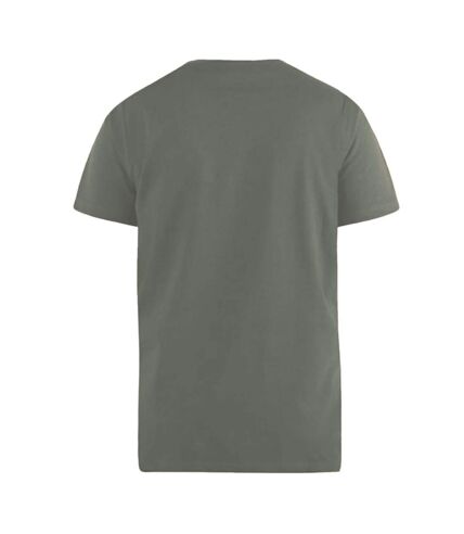 Duke Mens Signature 2 King Size Cotton V Neck T-Shirt (Khaki) - UTDC184