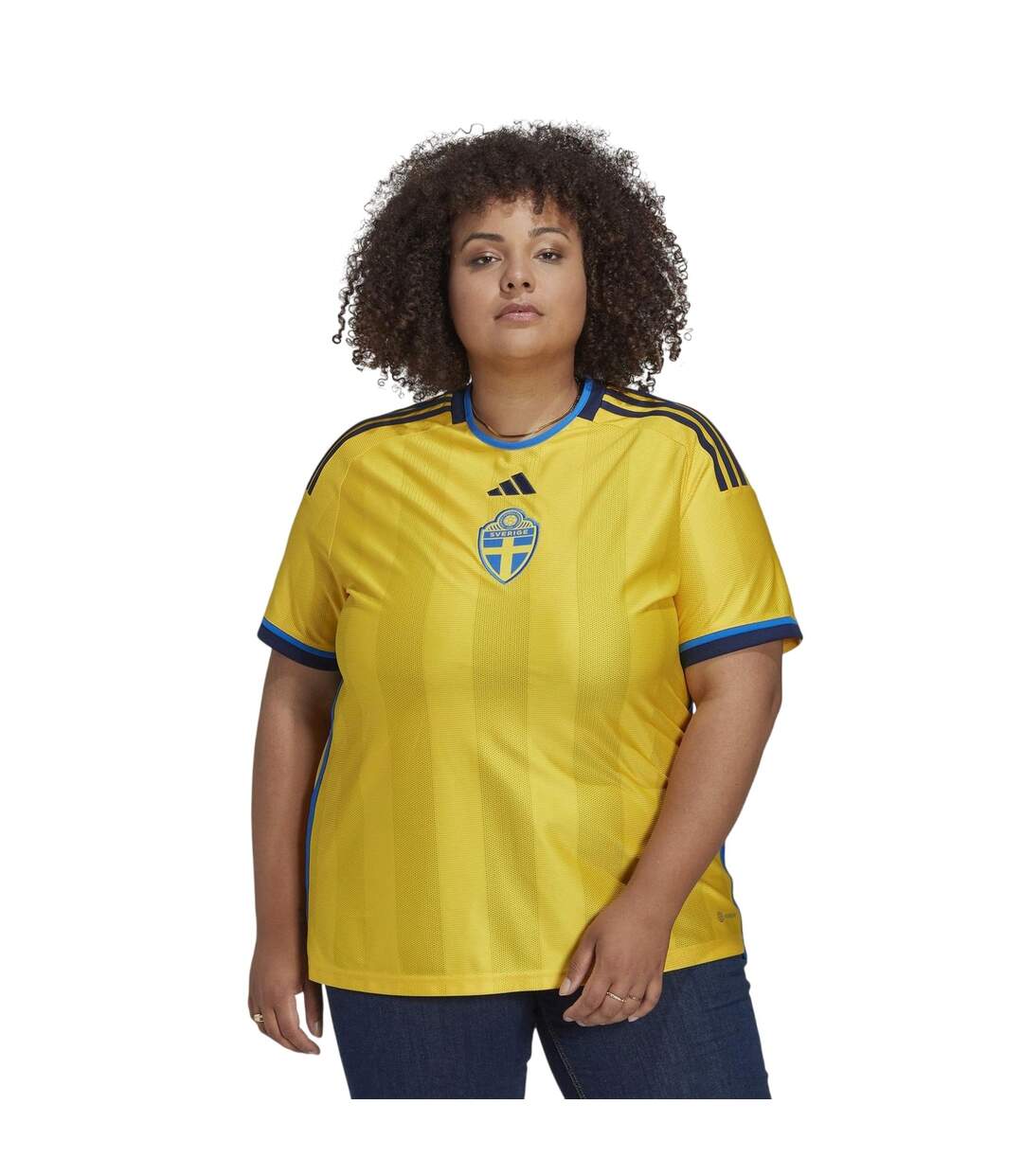 Maillot Domicile Motif/style Fédération Suédoise De Football Femme Jaune Adidas-4