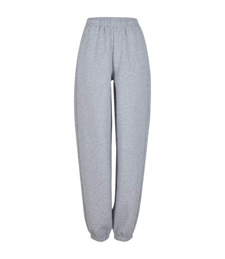 Womens/ladies Fluffy Sweatpants Heather Grey Build Your Brand