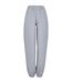 Womens/ladies Fluffy Sweatpants Heather Grey Build Your Brand-1