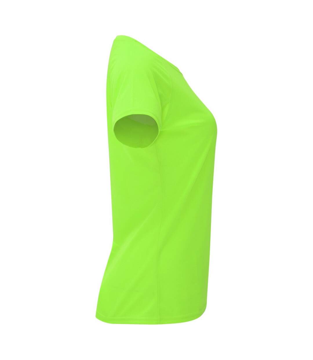 Womens/ladies Bahrain Short-sleeved Sports T-shirt Fluorescent Green Roly-3