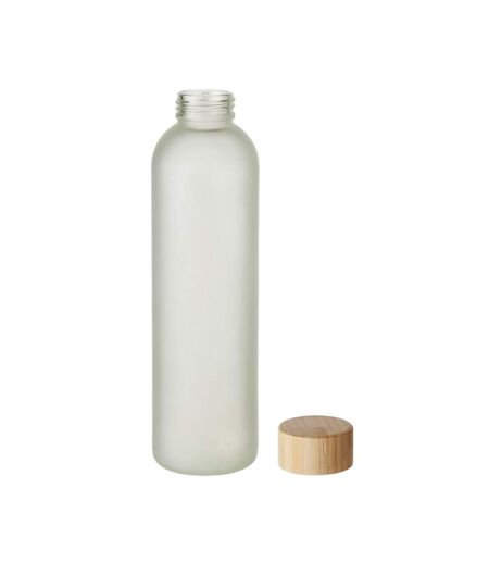 Lom Sublimated Bamboo 650ml Water Bottle One Size Transparent White MidOcean