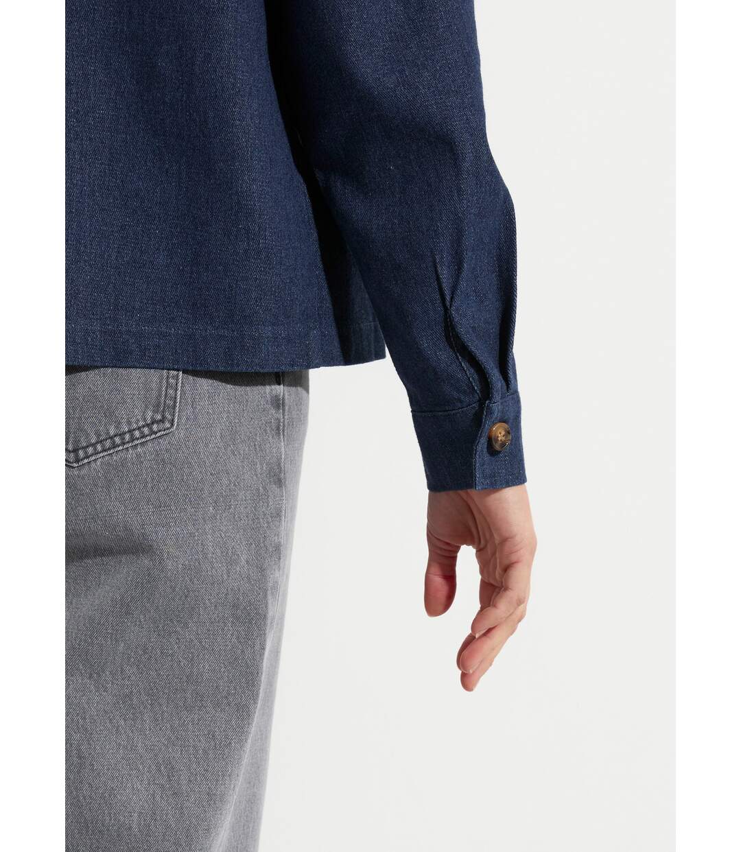 Veste en denim brut, style workwear-4