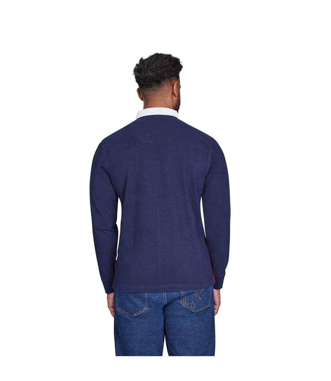 Polo homme bleu marine Raging Bull-2