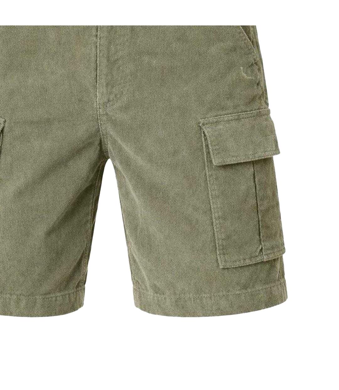 Mens Cotton Plain Cargo Shorts Silver Sage Jack Wills-2