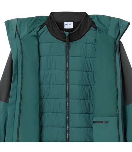 Veste 3 en 1 - Homme - JN1378 - vert fumé et gris carbone
