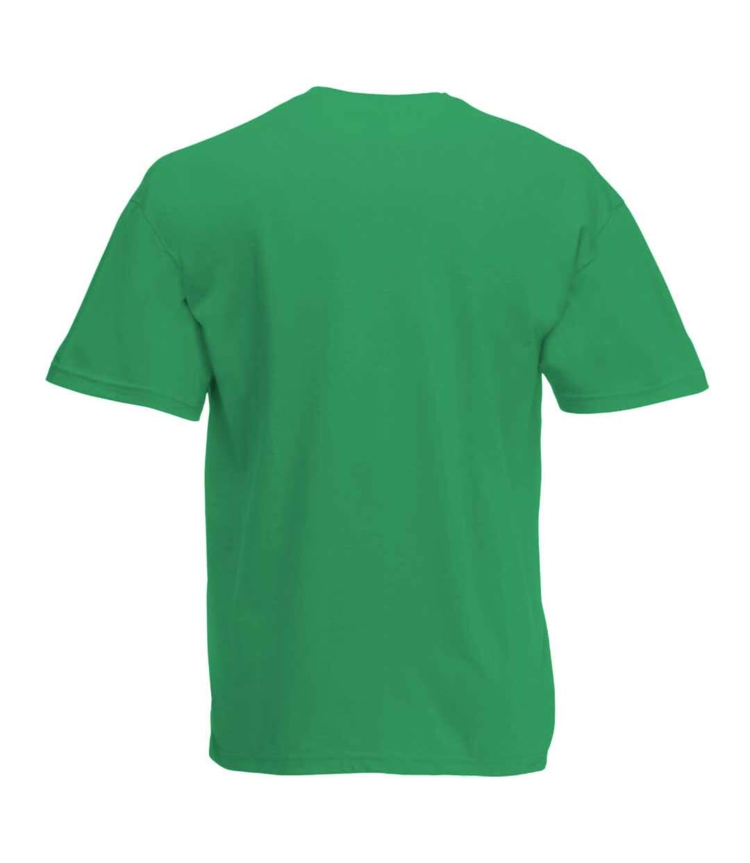 Fruit Of The Loom Mens Valueweight V-Neck, Short Sleeve T-Shirt (Kelly Green) - UTBC338