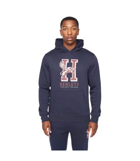 Sweat à capuche belton homme bleu marine Henleys