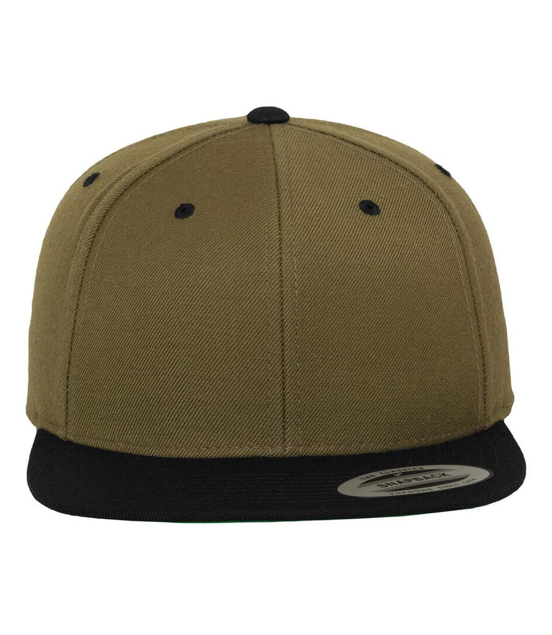 Casquette Ajustable Classic Olive Noir Yupoong-2