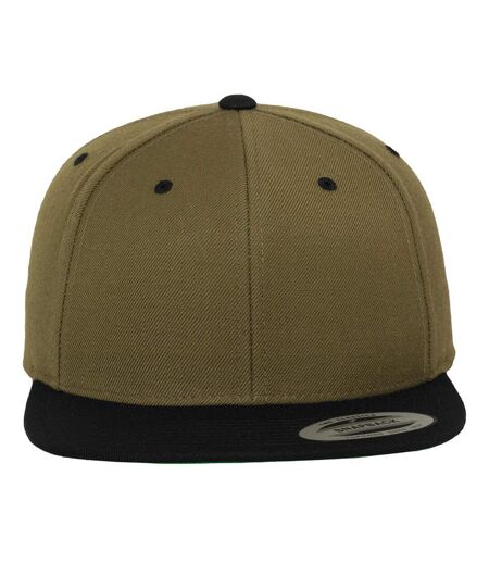 Casquette Ajustable Classic Olive Noir Yupoong