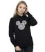 Disney - Sweat à capuche MICKEY MOUSE HEAD OF HANDS - Femme (Noir) - UTBI11402-2