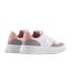 Womens/ladies Leather Platform Trainers White Pink Armani Exchange-2