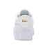 Womens/ladies Ziane Leather Platform Trainers White Gold Lacoste-2