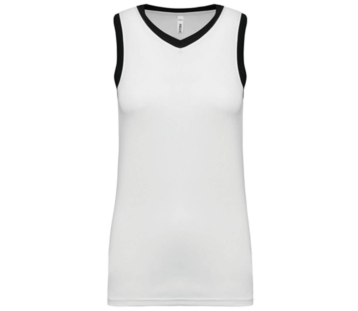 Maillot de basket - femme - PA4051 - blanc et noir-1