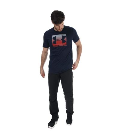 Mens Boxed Sportstyle T-shirt Navy Red Under Armour