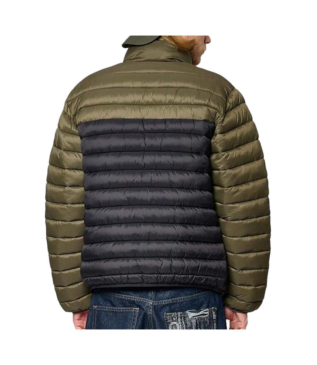 Doudoune noire/kaki homme kaporal bora-2