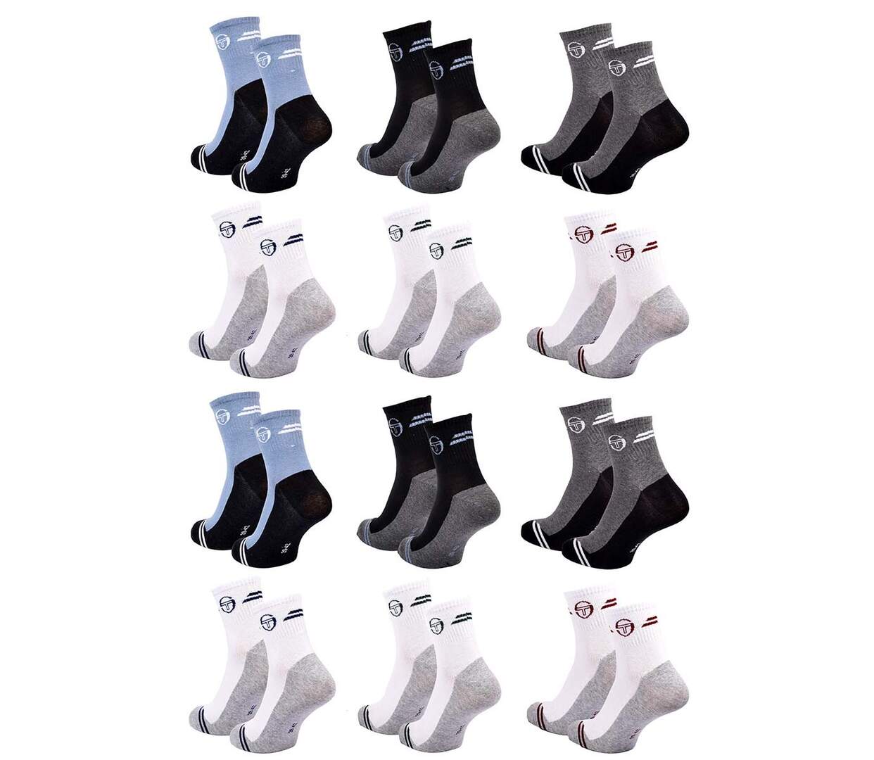 Chaussettes SERGIO TACCHINI QUARTER 12 Pcs 7515-3