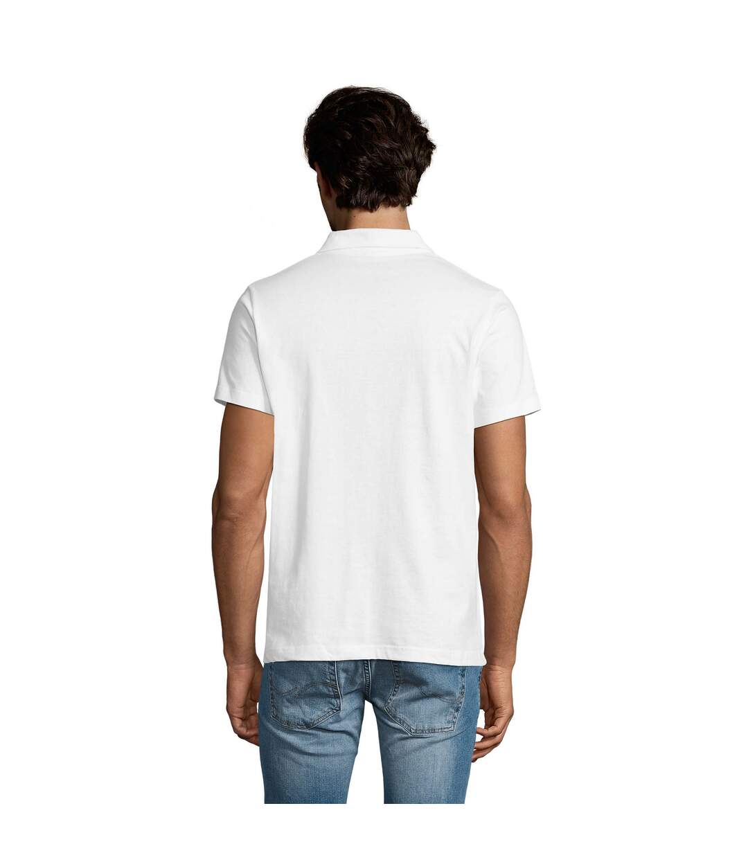 Polo Prescott Homme Blanc SOLS-3