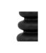 Vase Design en Dolomite Clothilde 25cm Noir-2