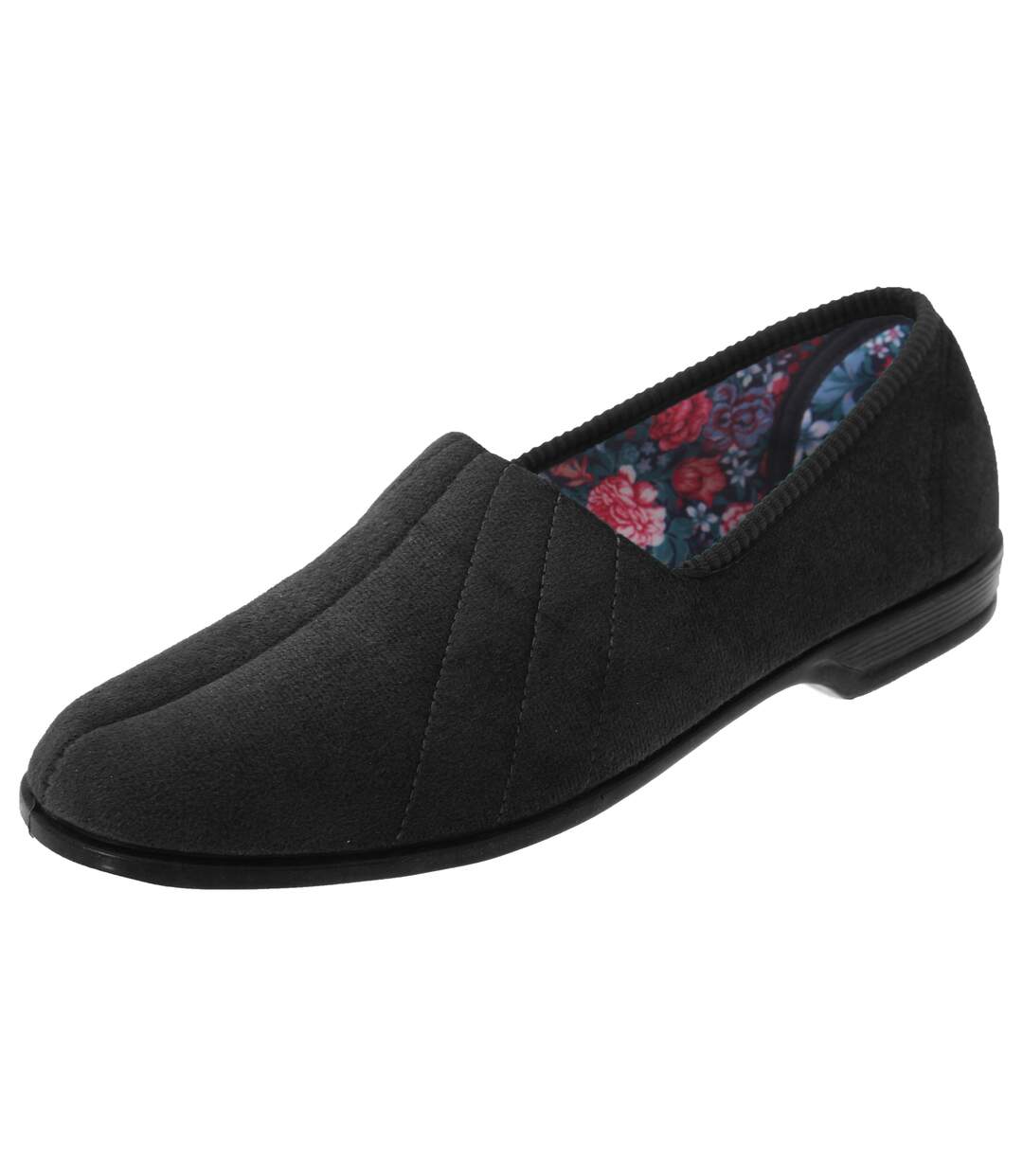 Audrey iii chaussons en velours femme noir Sleepers