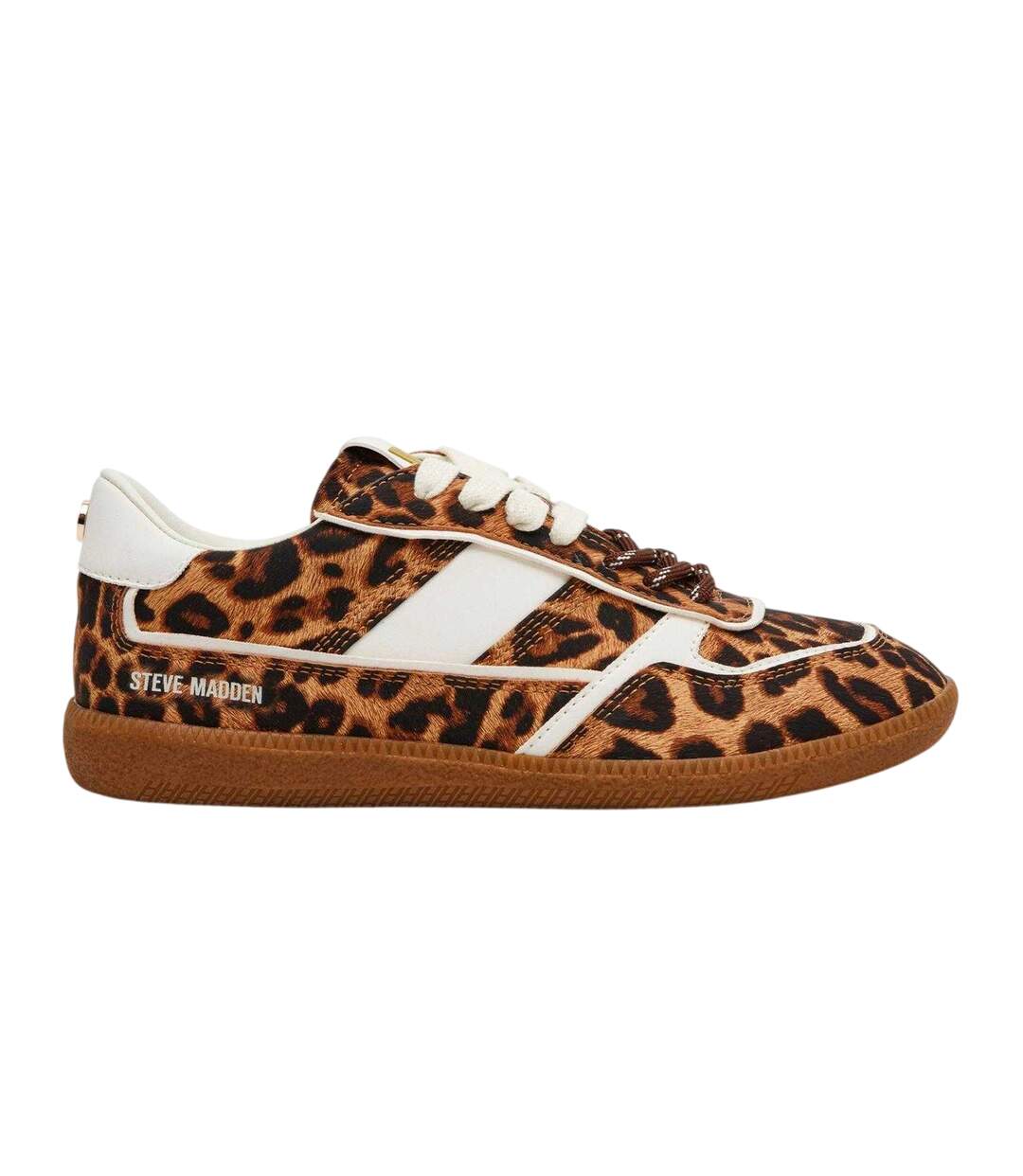 Womens/ladies Augustine Leopard Print Trainers Leopard Steve Madden-3