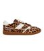 Womens/ladies Augustine Leopard Print Trainers Leopard Steve Madden-3