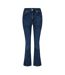 Womens/ladies Denim Flared Jeans Mid Blue Biba-2
