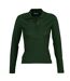 SOLS Womens/Ladies Podium Long Sleeve Pique Cotton Polo Shirt (Forest Green)