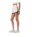 Womens/ladies Terrycloth Contrast Trim Shorts Cream Black Lacoste-4