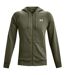 Mens Rival Fleece Full Zip Hoodie Marine Od Green Under Armour-2