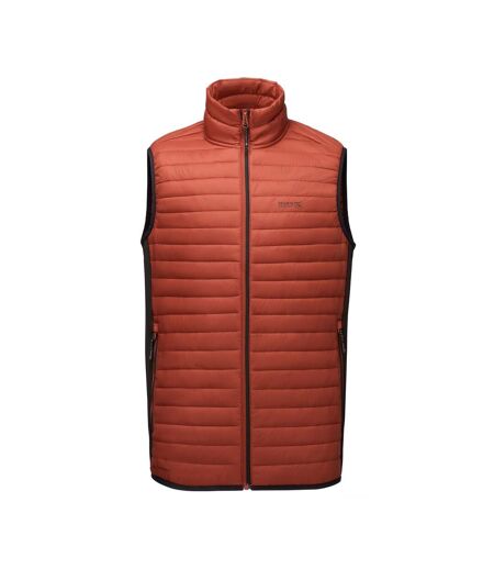 Mens Andreson Hybrid Padded Jacket Burnt Henna Black Regatta