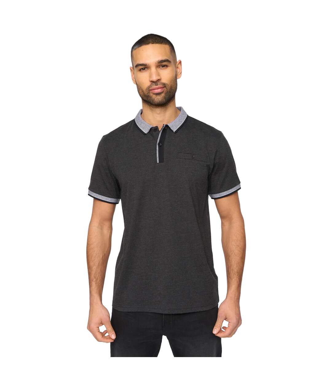 Polo eastbrook homme charbon chiné Bewley & Ritch-1