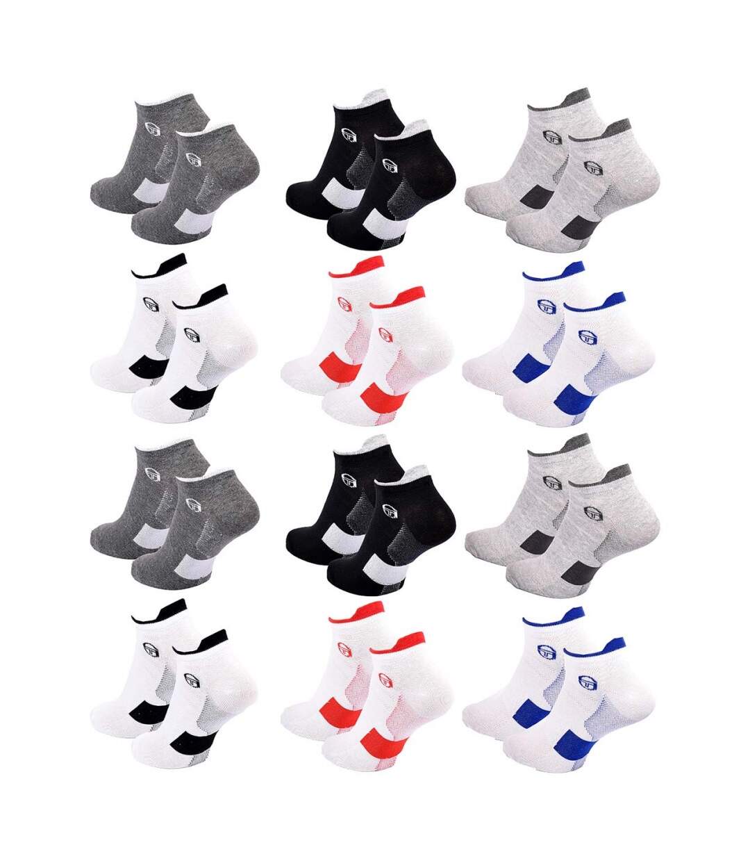 Chaussettes SERGIO TACCHINI SNEAKER - Pack de 12-3