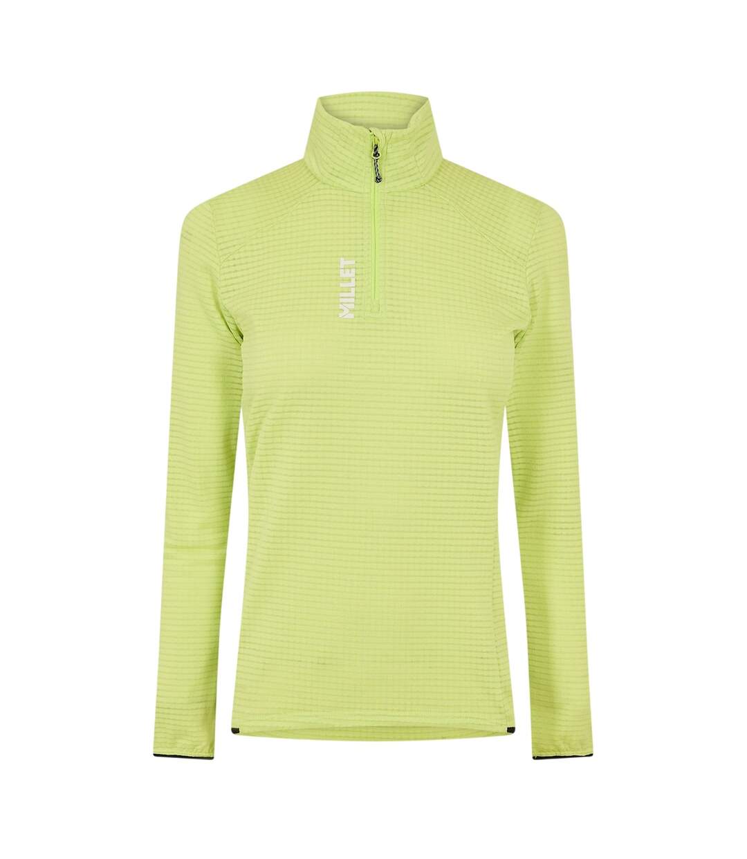 Womens/ladies Intense Half Zip Regular Sweatshirt Lemon Yellow Millet-1