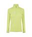 Womens/ladies Intense Half Zip Regular Sweatshirt Lemon Yellow Millet-1