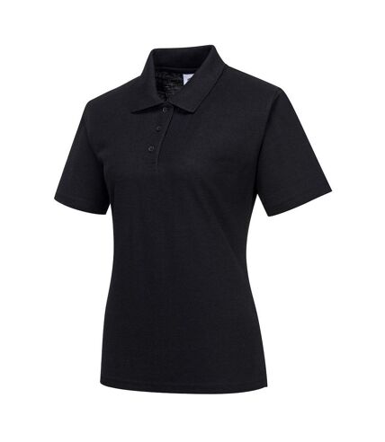 Portwest Womens/Ladies Naples Polo Shirt (Black)