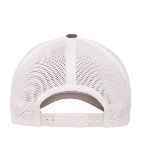 Unisex adult 110 mesh two tone cap charcoal/white Flexfit