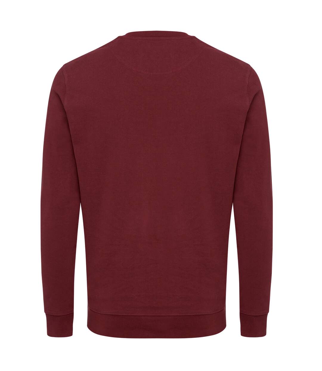 Unisex adult zion recycled cotton crew neck sweatshirt burgundy Iqoniq-2