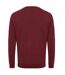 Unisex adult zion recycled cotton crew neck sweatshirt burgundy Iqoniq-2