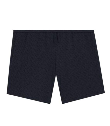 Mens Relaxed Fit Short Pyjama Set Dark Blue Boss