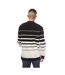Mens Striped Sweatshirt White Black Fred Perry-2
