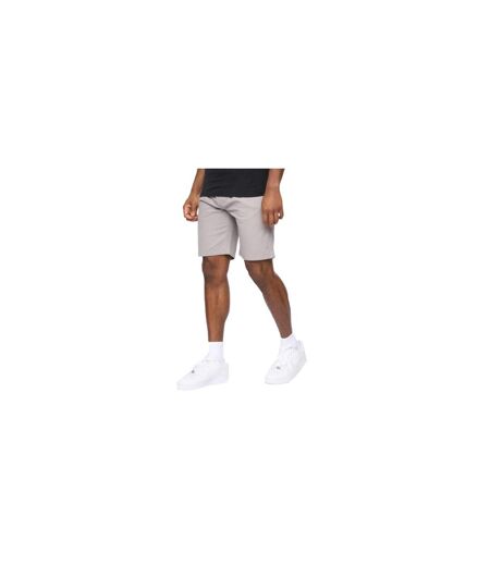 Mens Blansmoore Elasticated Waist Shorts Grey Crosshatch