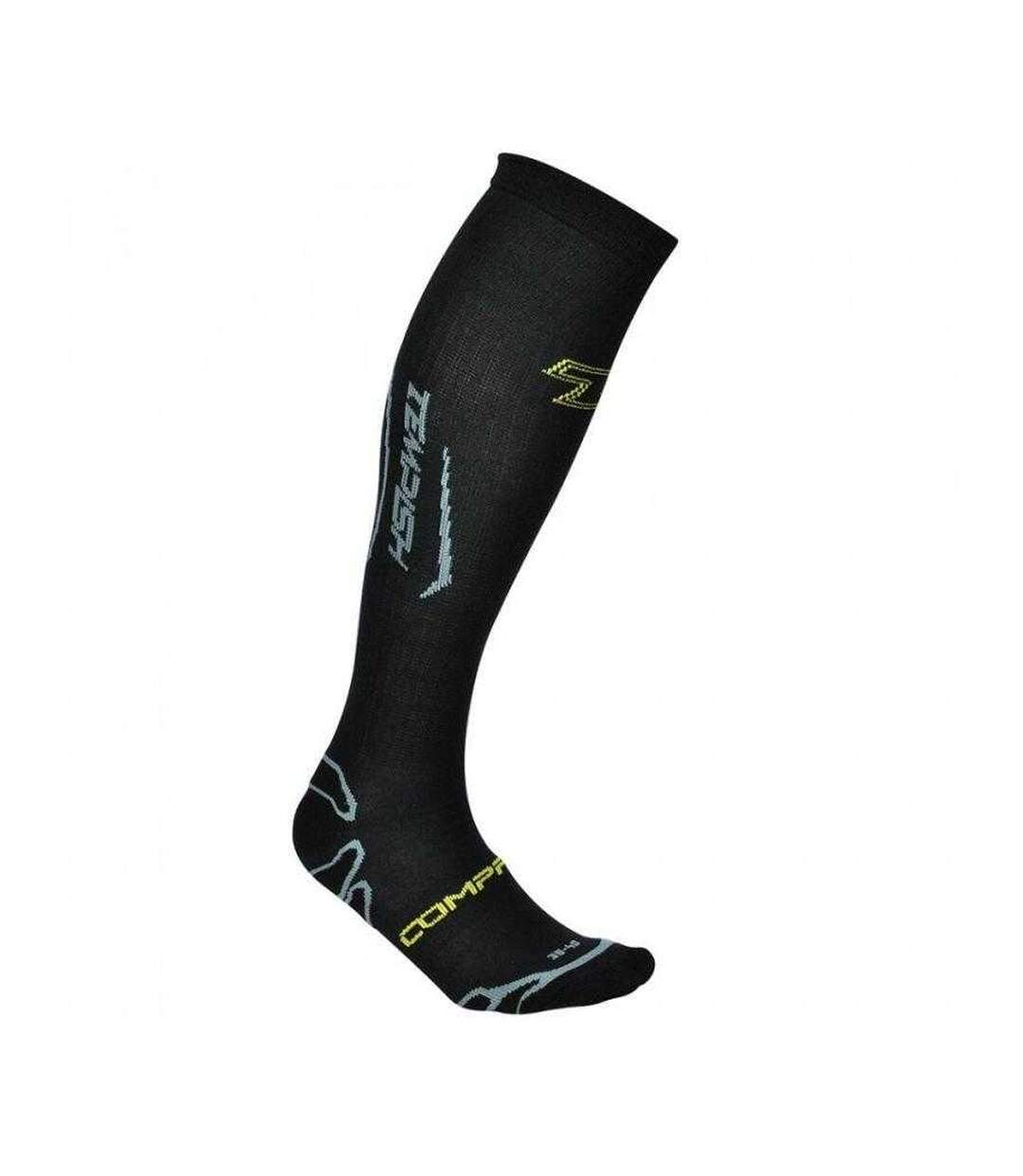 Chaussettes Hauteur Genoux Motif/style Logo Femme Noir Tempish-3