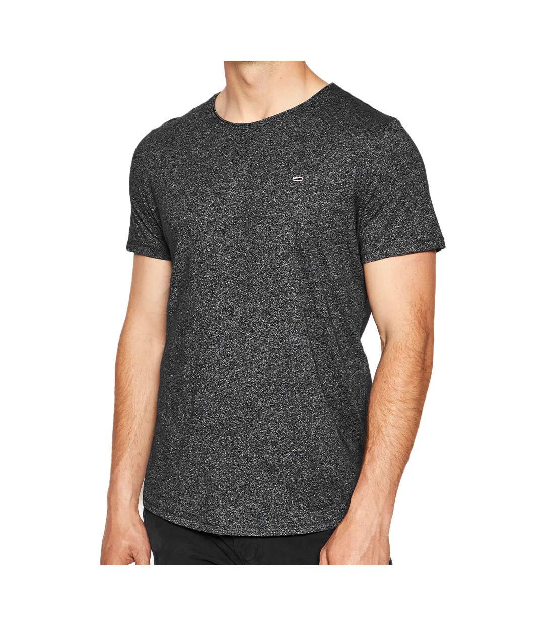 T-shirt Anthracite Homme Tommy Jeans Slim Jaspe-1