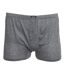 Tom Franks Mens Plain Jersey Boxer Shorts (3 Pairs) (Black/Grey) - UTUT557