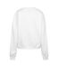 Womens/ladies Icon Crew Neck Relaxed Fit Jumper Pure White Guess-2
