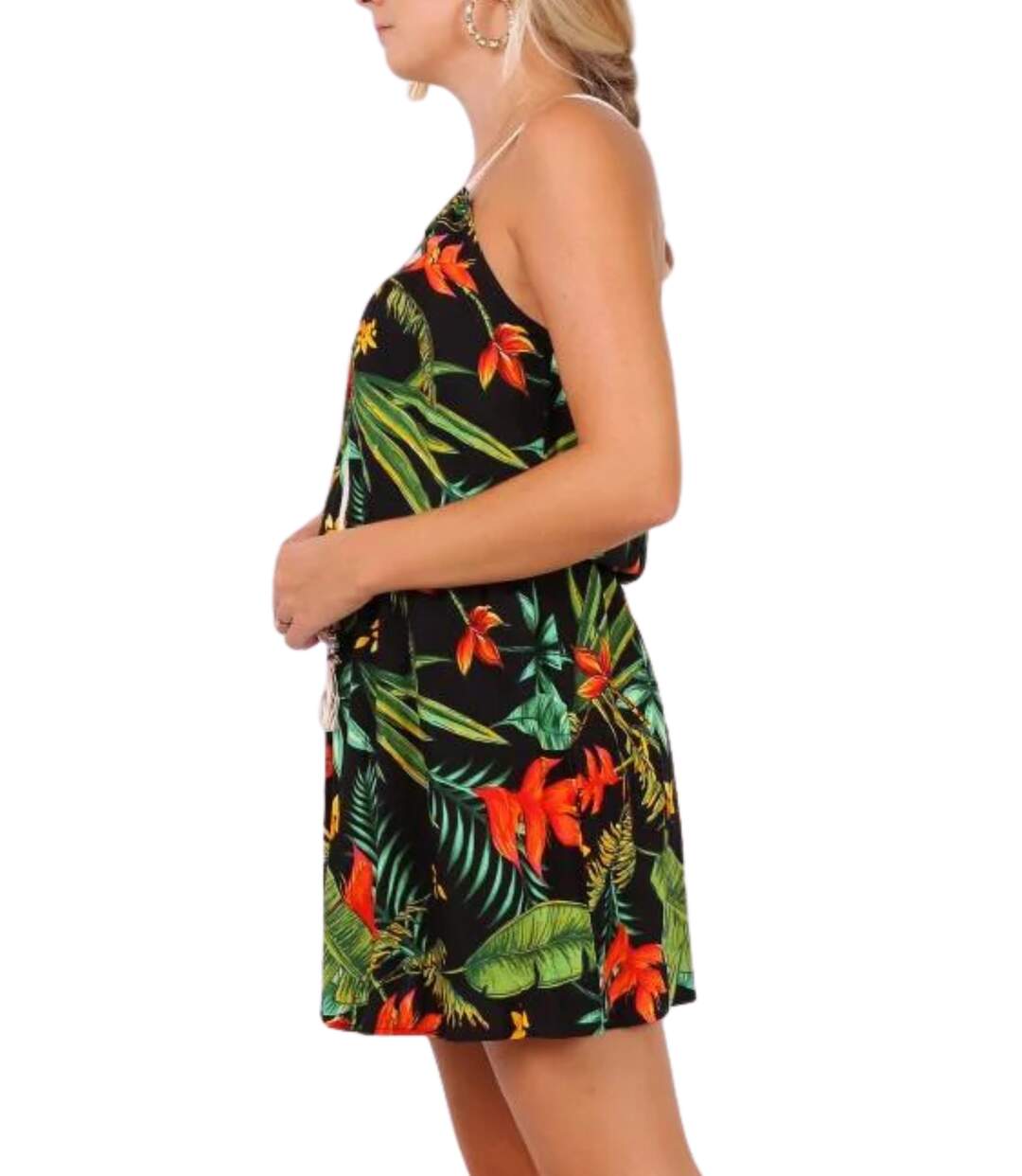 Robe d'été  bretelles fleuries - Chic et décontractée pour profiter du soleil-4
