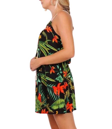 Robe d'été  bretelles fleuries - Chic et décontractée pour profiter du soleil
