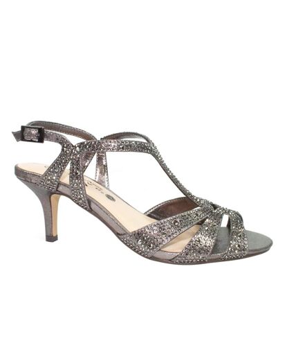 Sandales francie femme bleu gris Lunar